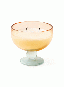 Ароматна соева свещ Падивакс Аура в стъкло-бокал - див нероли